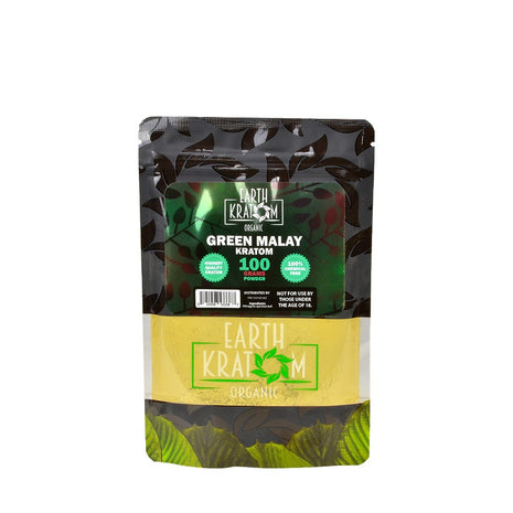 Earth Kratom Green Malay 100 Grams Powder
