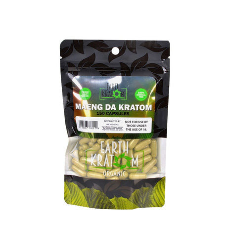Earth Kratom Maeng Da Capsules 150 Count