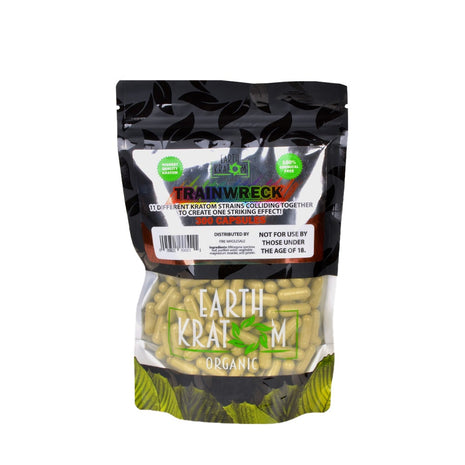 Earth Kratom Trainwreck Capsules 300 Count