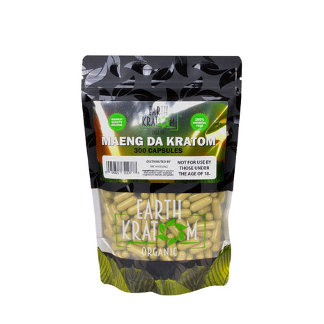 Earth Kratom Maeng Da Capsules 300 Count