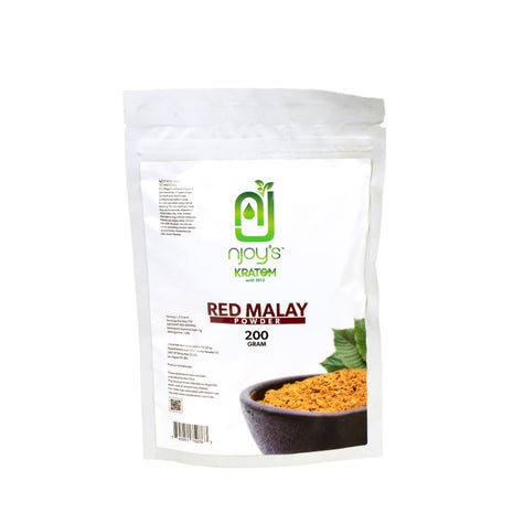 Njoys Red Malay Kratom Powder 200 Grams