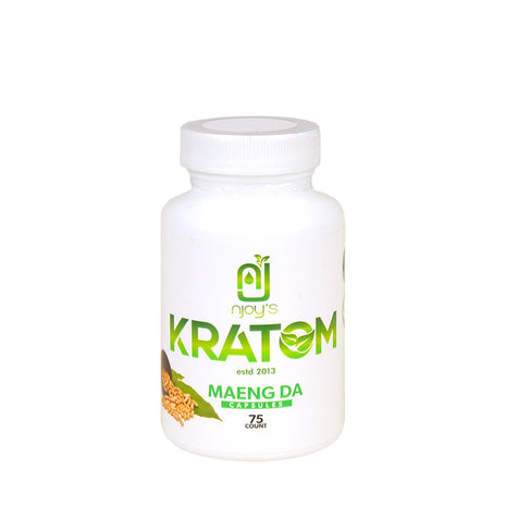 Njoys Maeng Da Kratom Capsules 75 Count