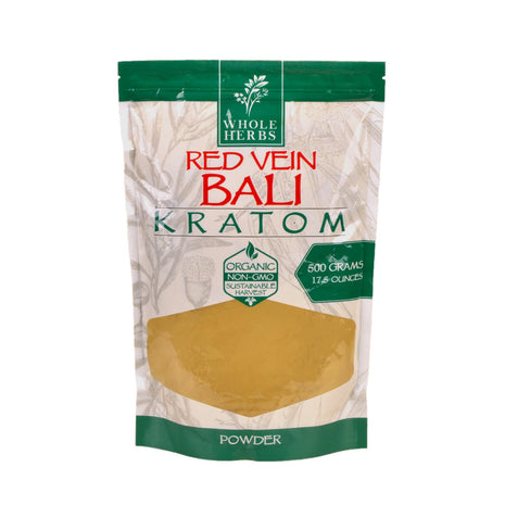 Whole Herbs Red Vein Bali Kratom Powder, 17.5oz