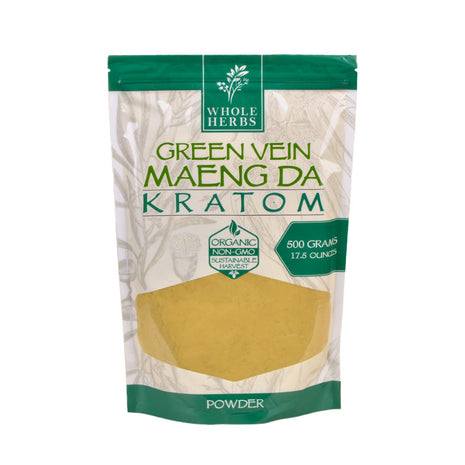 Whole Herbs Green Vein Maeng Da Kratom Powder, 17.5oz