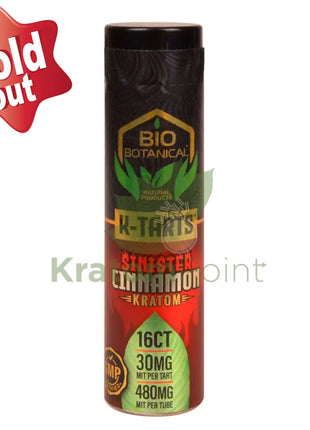 Bio Botanical K-Tarts Sinister Cinnamon Kratom tablet 16ct