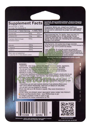 Black Blue Raspberry 200mg Advanced Cats Claw Blend tablets 3 count - Cats claw
