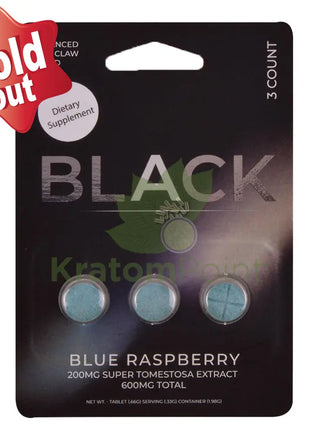 Black Blue Raspberry 200mg Advanced Cats Claw Blend tablets 3 count - Cats claw