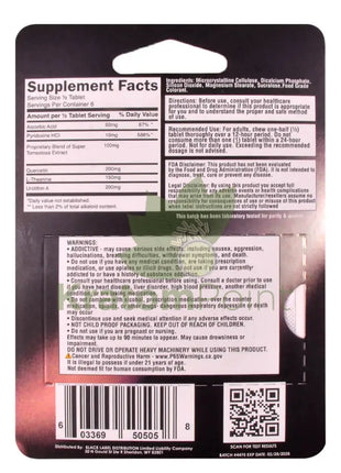 Black Strawberry 200mg Advanced Cats Claw Blend tablets 3 count - Cats claw
