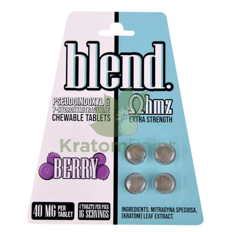 Blend OHMZ Extra Strength Pseudo and 7-OH Berry Tablets 4ct