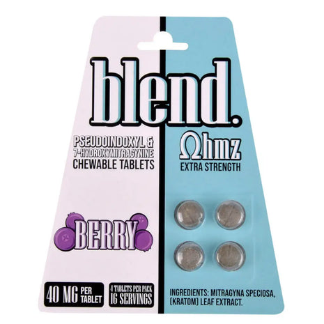 Blend OHMZ Extra Strength Pseudo and 7-OH Berry Tablets 4ct