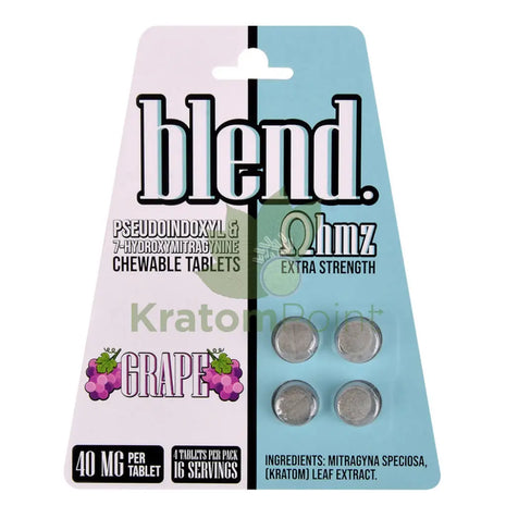Blend OHMZ Extra Strength Pseudo and 7-OH Grape Tablets 4ct
