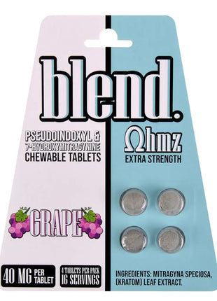 Blend OHMZ Extra Strength Pseudo and 7-OH Grape Tablets 4ct
