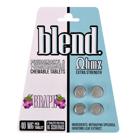 Blend OHMZ Extra Strength Pseudo and 7-OH Grape Tablets 4ct