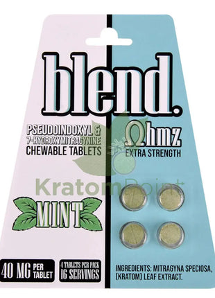 Blend OHMZ Extra Strength Pseudo and 7-OH Mint Tablets 4ct