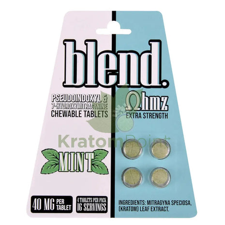 Blend OHMZ Extra Strength Pseudo and 7-OH Mint Tablets 4ct