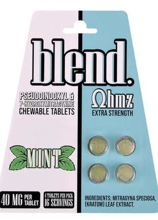 Blend OHMZ Extra Strength Pseudo and 7-OH Mint Tablets 4ct