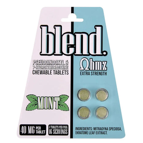 Blend OHMZ Extra Strength Pseudo and 7-OH Mint Tablets 4ct