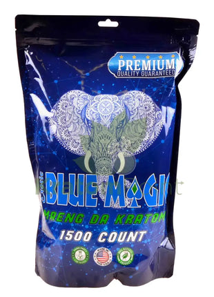 Blue Magic Green Maeng Da Kratom Capsules 1500 count Vitamins & Supplements