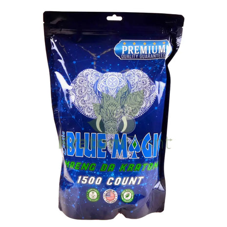Blue Magic Green Maeng Da Kratom Capsules 1500 count Vitamins & Supplements