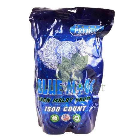 Blue Magic Green Malay Kratom Capsules 1500 count Vitamins & Supplements