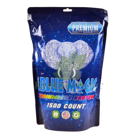 Blue Magic Trainwreck Kratom Capsules 1500 count Vitamins & Supplements