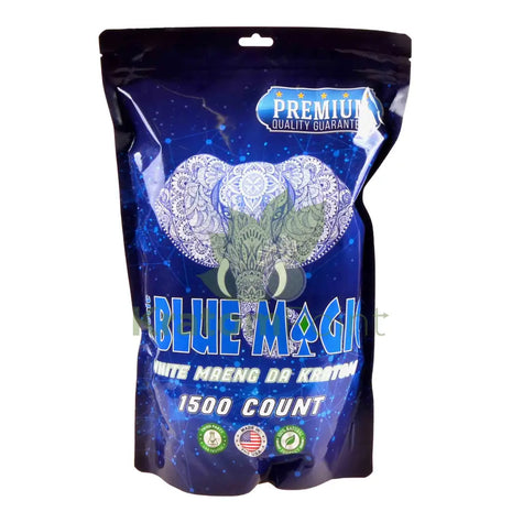 Blue Magic White Maeng Da Kratom Capsules 1500 count Vitamins & Supplements