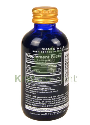 Botanic Tonics Feel Free 2oz Kava Maté Herbal Supplement