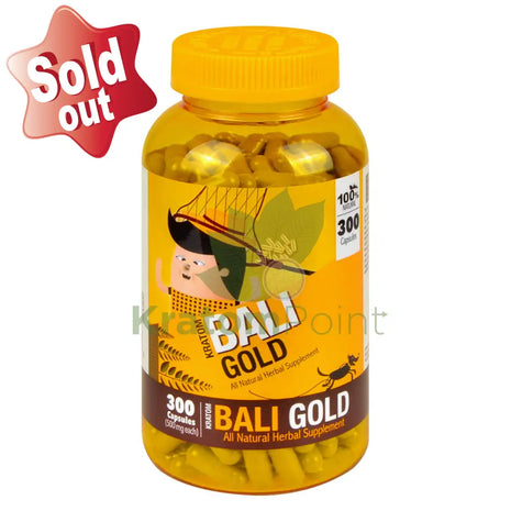 Bumble Bee Bali Gold Kratom Capsules 300 Count Bumble Bee