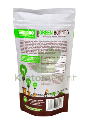 Bumble Bee Green Borneo 40ct capsules-back