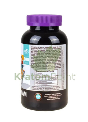 Bumble Bee Hello Vietnam 300 count kratom pills-facts