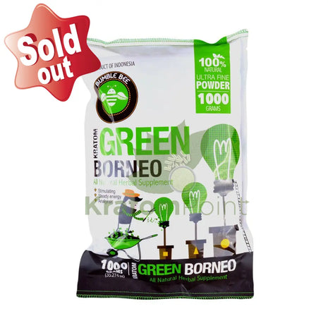 Bumble Bee Kratom Powder 1000 grams Green Borneo