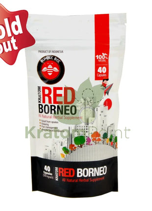 Bumble Bee Red Borneo Kratom 40ct