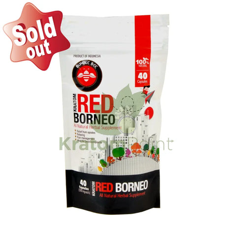Bumble Bee Red Borneo Kratom 40ct