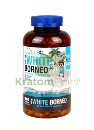 Bumble Bee White Borneo 500 count kratom pills
