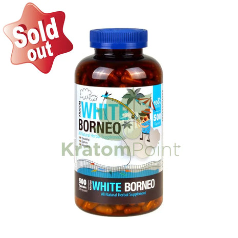 Bumble Bee White Borneo 500 count kratom pills