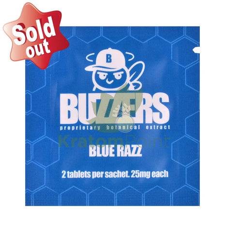 Buzzers 25mg Botanical Extract Blue Razz Tablets 2ct general merchandise
