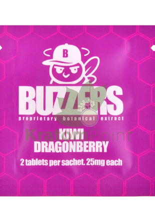 Buzzers 25mg Botanical Extract Kiwi Dragonberry Tablets 2ct Cats claw