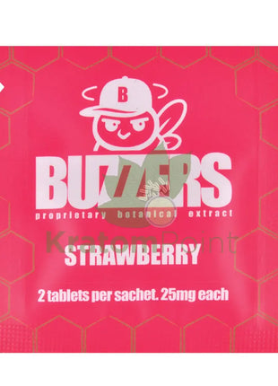 Buzzers 25mg Botanical Extract Strawberry Tablets 2ct general merchandise