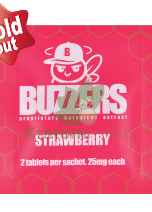 Buzzers 25mg Botanical Extract Strawberry Tablets 2ct general merchandise