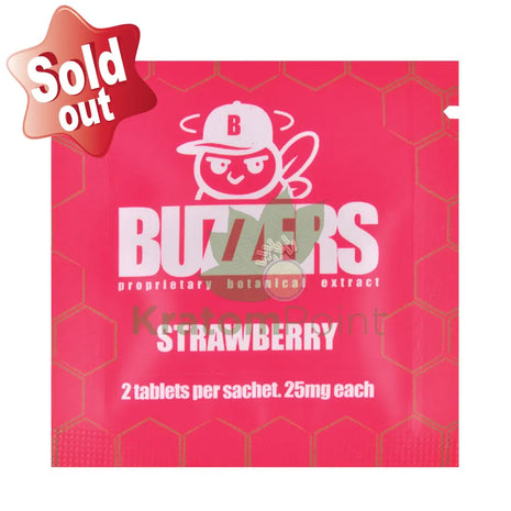 Buzzers 25mg Botanical Extract Strawberry Tablets 2ct general merchandise