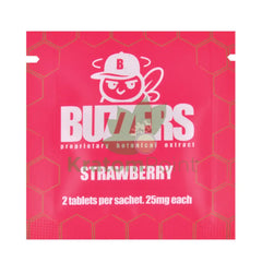 Buzzers 25mg Botanical Extract Strawberry Tablets 2ct general merchandise