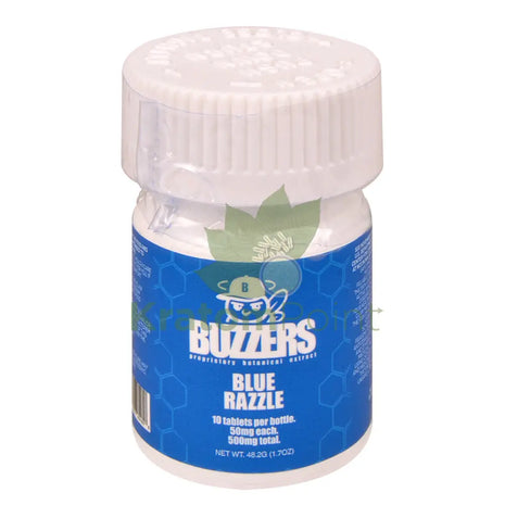 Buzzers 50mg Botanical Extract Blue Razzle Tablets 10ct - Cats claw
