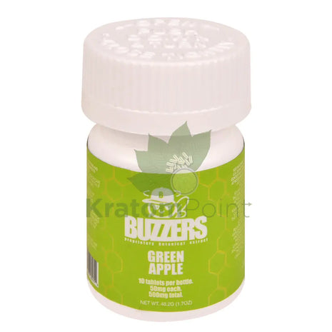 Buzzers 50mg Botanical Extract Green Apple Tablets 10ct - Cats claw