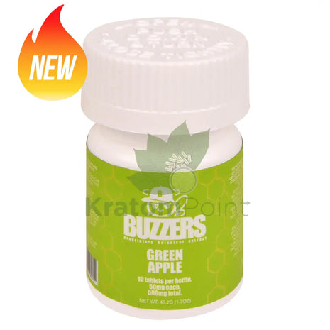 Buzzers 50mg Botanical Extract Green Apple Tablets 10ct - Cats claw