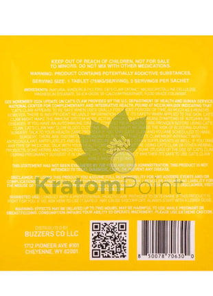 Buzzers 75mg Botanical Extract Baja Rush Tablets 2ct - Cats claw