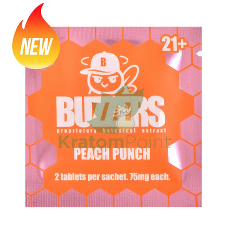 Buzzers 75mg Botanical Extract Peach Punch Tablets 2ct - Cats claw