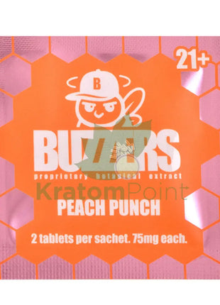 Buzzers 75mg Botanical Extract Peach Punch Tablets 2ct - Cats claw