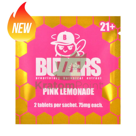 Buzzers 75mg Botanical Extract Pink Lemonade Tablets 2ct - Cats claw