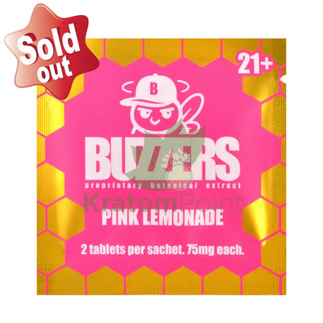 Buzzers 75mg Botanical Extract Pink Lemonade Tablets 2ct - Cats claw