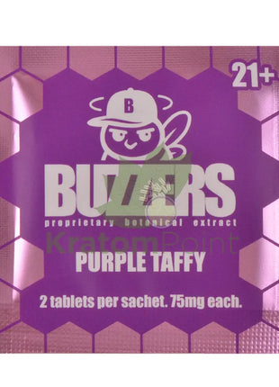 Buzzers 75mg Botanical Extract Purple Taffy Tablets 2ct - Cats claw